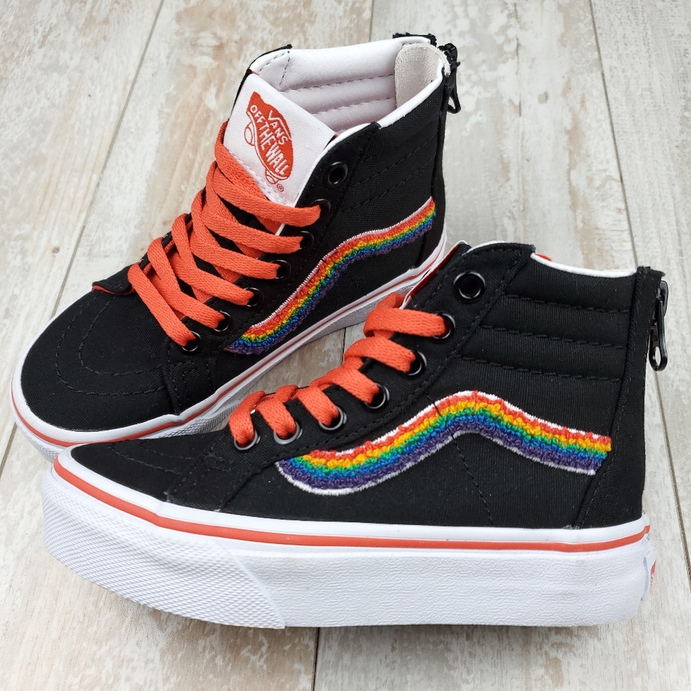 Vans SK8-Hi Zip Chenille Rainbow
